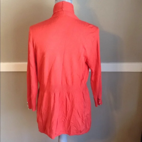 Long orange cardigan - Picture 5 of 6